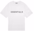 Buy Fear of God ESSENTIALS 3D Silicon Applique Boxy T-Shirt White