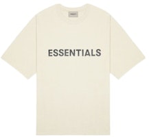 Fear of God ESSENTIALS 3D Silicon Applique Boxy T-Shirt Buttercream Fear of God ESSENTIALS 3D Silicon Applique Boxy T-Shirt Buttercream