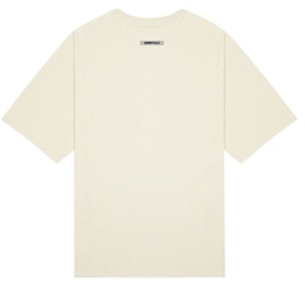 Fear of God ESSENTIALS 3D Silicon Applique Boxy T-Shirt Buttercream Order Fear of God ESSENTIALS 3D Silicon Applique Boxy T-Shirt Buttercream