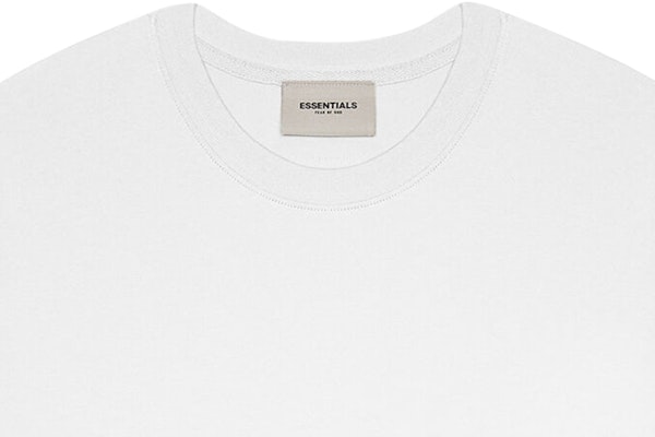 Fear of God ESSENTIALS 3D Silicon Applique Boxy T-Shirt White Lookbook Fear of God ESSENTIALS 3D Silicon Applique Boxy T-Shirt White