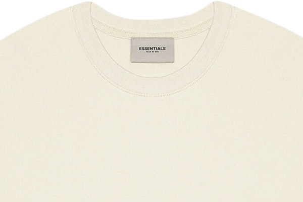 Fear of God ESSENTIALS 3D Silicon Applique Boxy T-Shirt Buttercream Lookbook Fear of God ESSENTIALS 3D Silicon Applique Boxy T-Shirt Buttercream