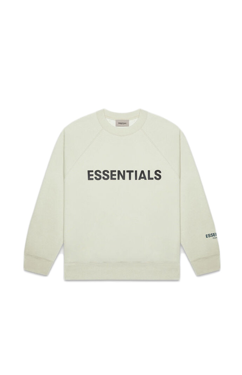 Fear of God ESSENTIALS 3D Silicon Applique Crewneck Alfalfa Sage