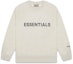 Buy Fear of God ESSENTIALS 3D Silicon Applique Crewneck Oatmeal Heather