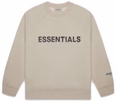 Fear of God ESSENTIALS 3D Silicon Applique Crewneck Olive/Khaki Fear of God ESSENTIALS 3D Silicon Applique Crewneck Olive/Khaki
