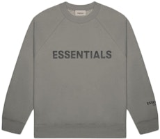 Fear of God ESSENTIALS 3D Silicon Applique Crewneck Gray Flannel/Charcoal Fear of God ESSENTIALS 3D Silicon Applique Crewneck Gray Flannel/Charcoal