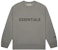 Fear of God ESSENTIALS 3D Silicon Applique Crewneck Gray Flannel/Charcoal