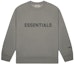 Buy Fear of God ESSENTIALS 3D Silicon Applique Crewneck Gray Flannel/Charcoal
