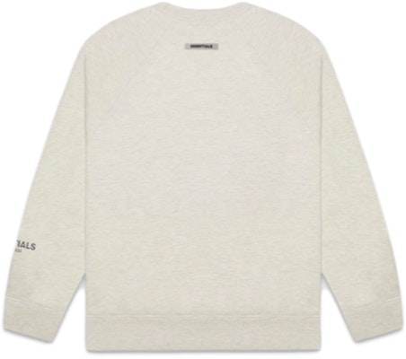 Fear of God ESSENTIALS 3D Silicon Applique Crewneck Oatmeal Heather Order Fear of God ESSENTIALS 3D Silicon Applique Crewneck Oatmeal Heather