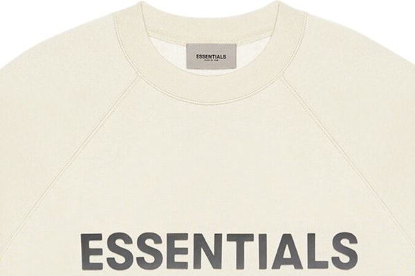 Fear of God ESSENTIALS 3D Silicon Applique Crewneck Buttercream Lookbook Fear of God ESSENTIALS 3D Silicon Applique Crewneck Buttercream
