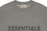 Lookbook Fear of God ESSENTIALS 3D Silicon Applique Crewneck Gray Flannel/Charcoal