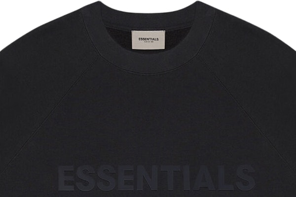 Fear of God ESSENTIALS 3D Silicon Applique Crewneck Dark Slate/Stretch Limo/Black Lookbook Fear of God ESSENTIALS 3D Silicon Applique Crewneck Dark Slate/Stretch Limo/Black