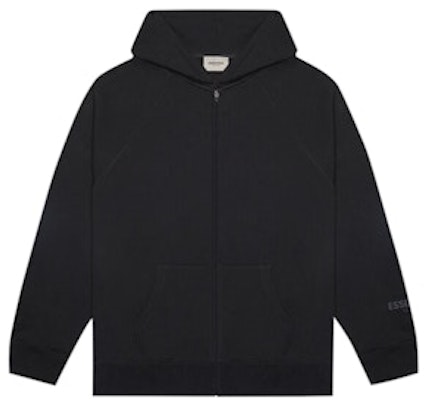 Fear of God ESSENTIALS 3D Silicon Applique Full Zip Up Hoodie Dark Slate/Stretch Limo/Black Buy Fear of God ESSENTIALS 3D Silicon Applique Full Zip Up Hoodie Dark Slate/Stretch Limo/Black