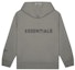 Order Fear of God ESSENTIALS 3D Silicon Applique Full Zip Up Hoodie Gray Flannel/Charcoal