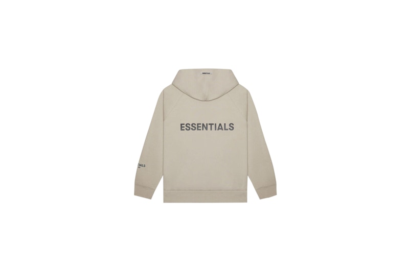 Order Sudadera Fear of God ESSENTIALS 3D Silicona con Cierre Completo String/Tan