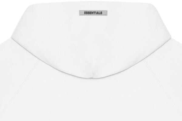 Fear of God ESSENTIALS 3D Silicon Applique Full Zip Up Hoodie White Lookbook Fear of God ESSENTIALS 3D Silicon Applique Full Zip Up Hoodie White