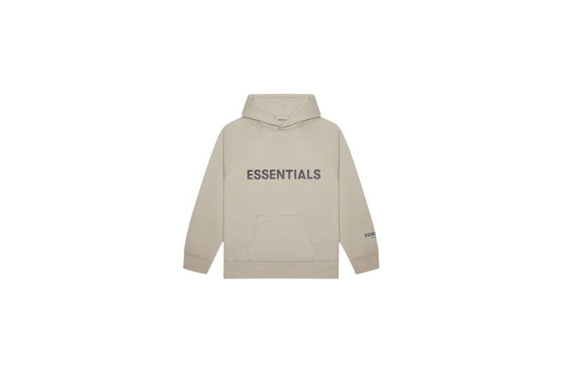 Buy Sudadera Fear of God ESSENTIALS 3D Silicon Applique String/Tan Pullover