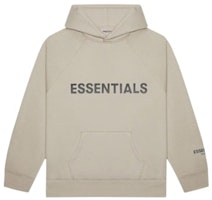 Fear of God ESSENTIALS 3D Silicon Applique Pullover Hoodie String/Tan Fear of God ESSENTIALS 3D Silicon Applique Pullover Hoodie String/Tan