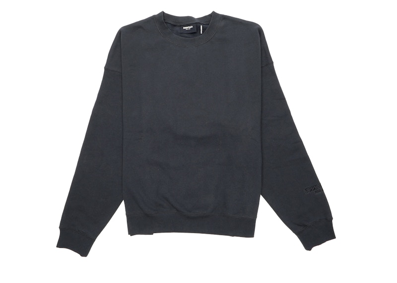 Fear of God ESSENTIALS 3M Logo Crewneck Sweatshirt Black/Black