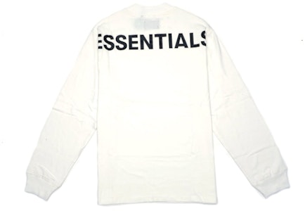 Fear of God ESSENTIALS T-Shirt Lengan Panjang 3M Logo Putih Boxy Buy Fear of God ESSENTIALS T-Shirt Lengan Panjang 3M Logo Putih Boxy