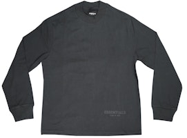 Fear of God ESSENTIALS 3M Logo Long Sleeve Boxy T-Shirt Black/White Fear of God ESSENTIALS 3M Logo Long Sleeve Boxy T-Shirt Black/White