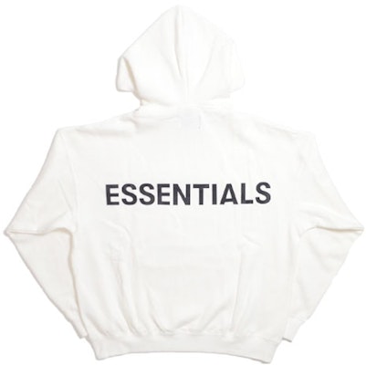 Fear of God ESSENTIALS 3M Logo Pullover Hoodie White Buy Fear of God ESSENTIALS 3M Logo Pullover Hoodie White