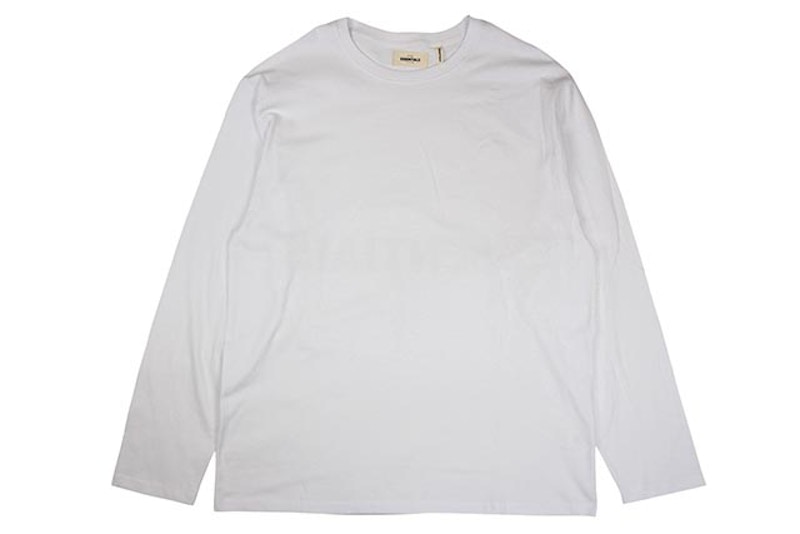 Fear of God ESSENTIALS Boxy Graphic Long Sleeve T-Shirt White