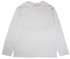 Fear of God ESSENTIALS Boxy Graphic Long Sleeve T-Shirt White Fear of God ESSENTIALS Boxy Graphic Long Sleeve T-Shirt White