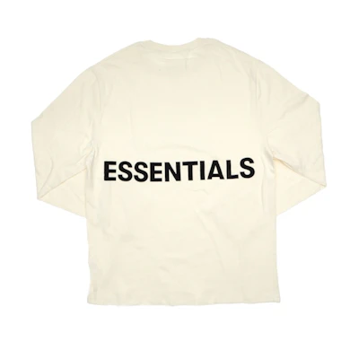 FOG ESSENTIALS Boxy Graphic Long Sleeve T-Shirt Cream