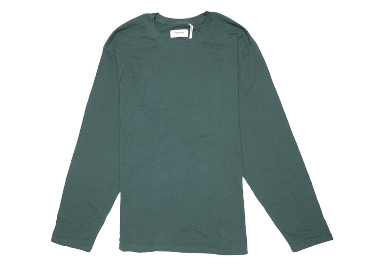 Fear of God ESSENTIALS Boxy Graphic Long Sleeve T-Shirt Green