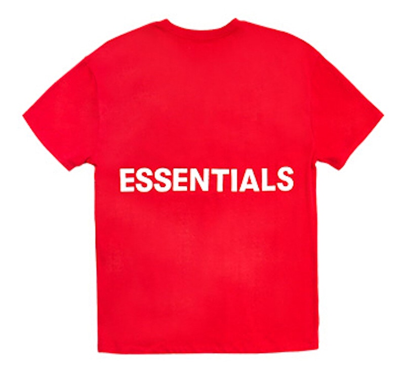 Fear of God ESSENTIALS Boxy Graphic T-Shirt Red