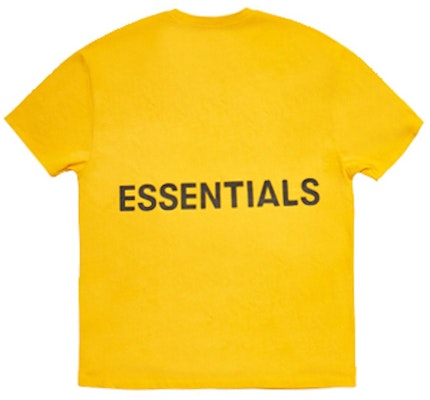 Fear of God ESSENTIALS 宽松盒形印花T恤 黄色 Order Fear of God ESSENTIALS 宽松盒形印花T恤 黄色
