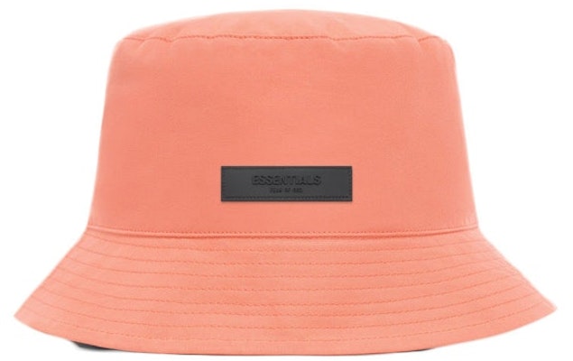 Fear of God Essentials Bucket Hat 'Coral' Buy Fear of God Essentials Bucket Hat 'Coral'