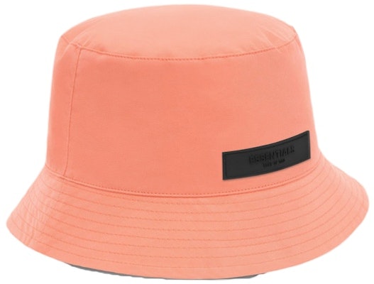 Fear of God Essentials Bucket Hat 'Coral' Order Fear of God Essentials Bucket Hat 'Coral'