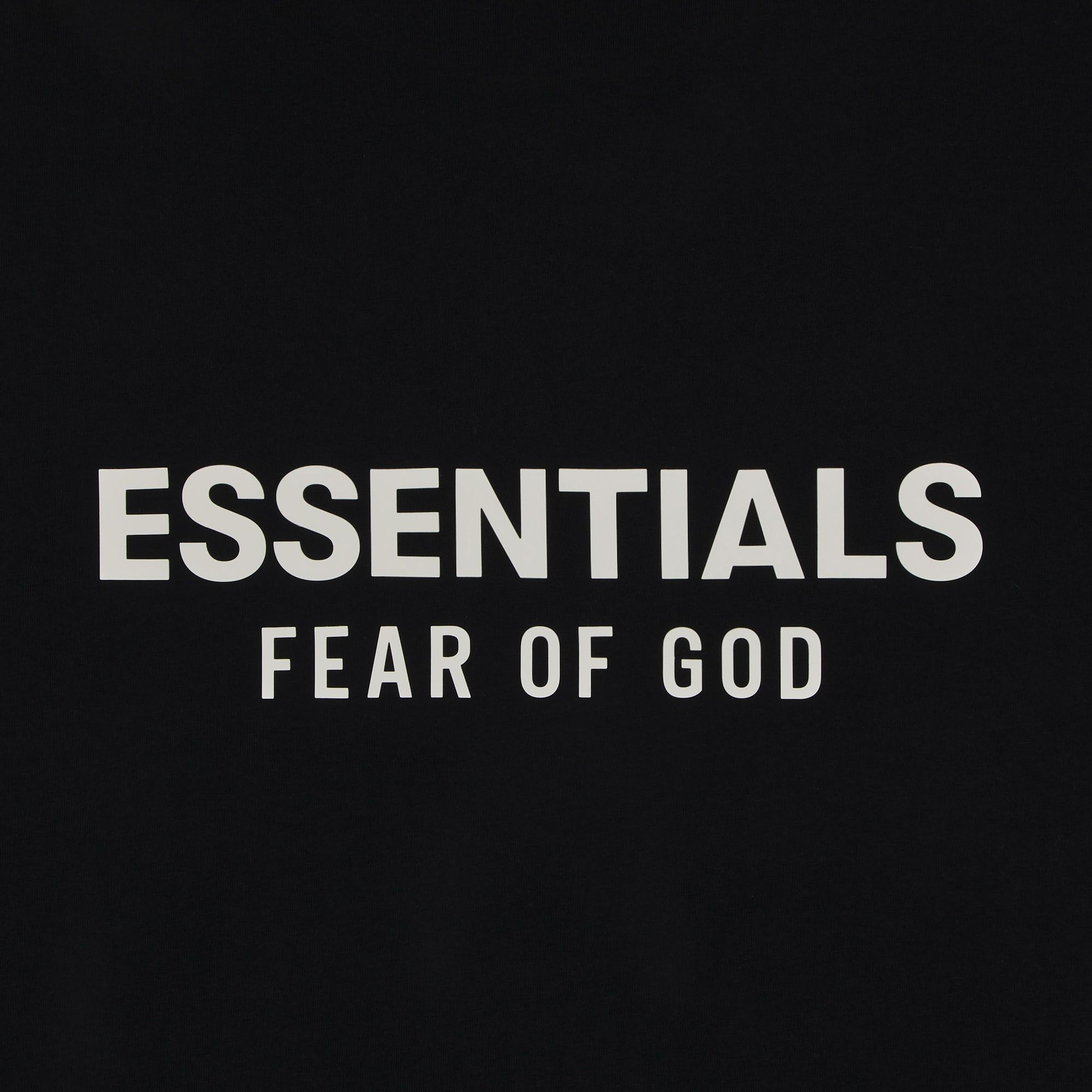 Lookbook Fear of God Essentials 经典版宽松T恤 '喷气黑' 125AS254190F