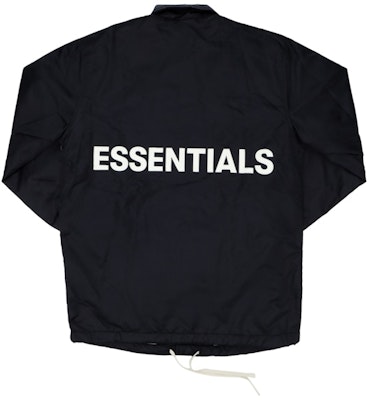 Fear of God ESSENTIALS Coach Jacket Black Order Fear of God ESSENTIALS Coach Jacket Black