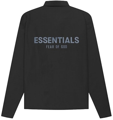 Fear of God ESSENTIALS Coaches Jacket Black Order Fear of God ESSENTIALS Coaches Jacket Black