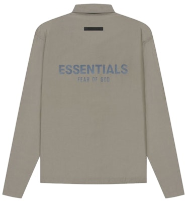 Fear of God ESSENTIALS Coaches Jacket Taupe Order Fear of God ESSENTIALS Coaches Jacket Taupe