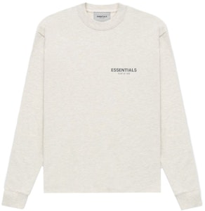 Fear of God ESSENTIALS Core Koleksi Baju Lengan Panjang Light Heather Oatmeal Buy Fear of God ESSENTIALS Core Koleksi Baju Lengan Panjang Light Heather Oatmeal