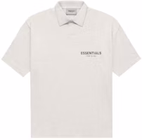 Fear of God ESSENTIALS Core Collection Polo Light Heather Oatmeal Fear of God ESSENTIALS Core Collection Polo Light Heather Oatmeal