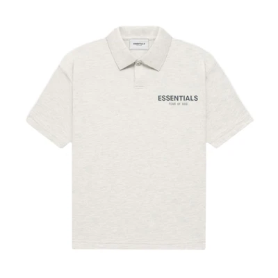 FOG ESSENTIALS Core Collection Polo Light Heather Oatmeal (Kids)