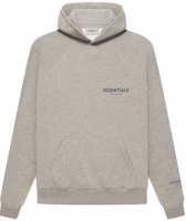 Fear of God ESSENTIALS Core Collection Pullover Hoodie Dark Heather Oatmeal Fear of God ESSENTIALS Core Collection Pullover Hoodie Dark Heather Oatmeal