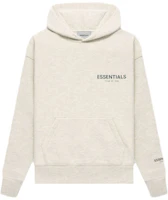 Fear of God ESSENTIALS Core Collection Pullover Hoodie Light Heather Oatmeal (Kids) Fear of God ESSENTIALS Core Collection Pullover Hoodie Light Heather Oatmeal (Kids)