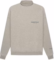 Fear of God ESSENTIALS Core Collection Pullover Mockneck Dark Heather Oatmeal Fear of God ESSENTIALS Core Collection Pullover Mockneck Dark Heather Oatmeal