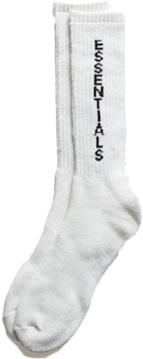 Fear of God ESSENTIALS Crew Socks Cream/Black Buy Fear of God ESSENTIALS Crew Socks Cream/Black