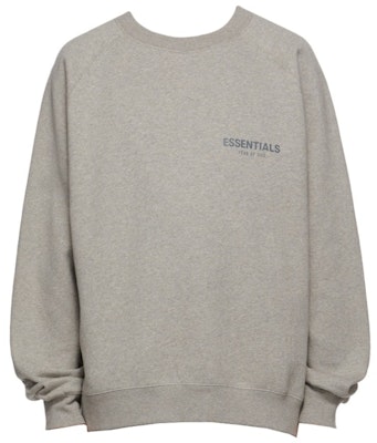 Fear of God Essentials Crewneck Sweatshirt 'Dark Heather Oatmeal' Buy Fear of God Essentials Crewneck Sweatshirt 'Dark Heather Oatmeal'