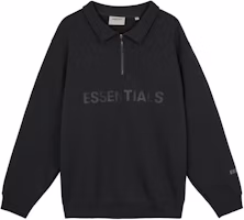 Fear of God Essentials FW20 Black Half-Zip Pullover Heavyweight Sweatshirt Unisex. 192250500211001 Fear of God Essentials FW20 Black Half-Zip Pullover Heavyweight Sweatshirt Unisex. 192250500211001