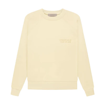 FOG Essentials FW22 Crewneck Canary Yellow Heavyweight Pullover Unisex Sweater FOG-FW22-727