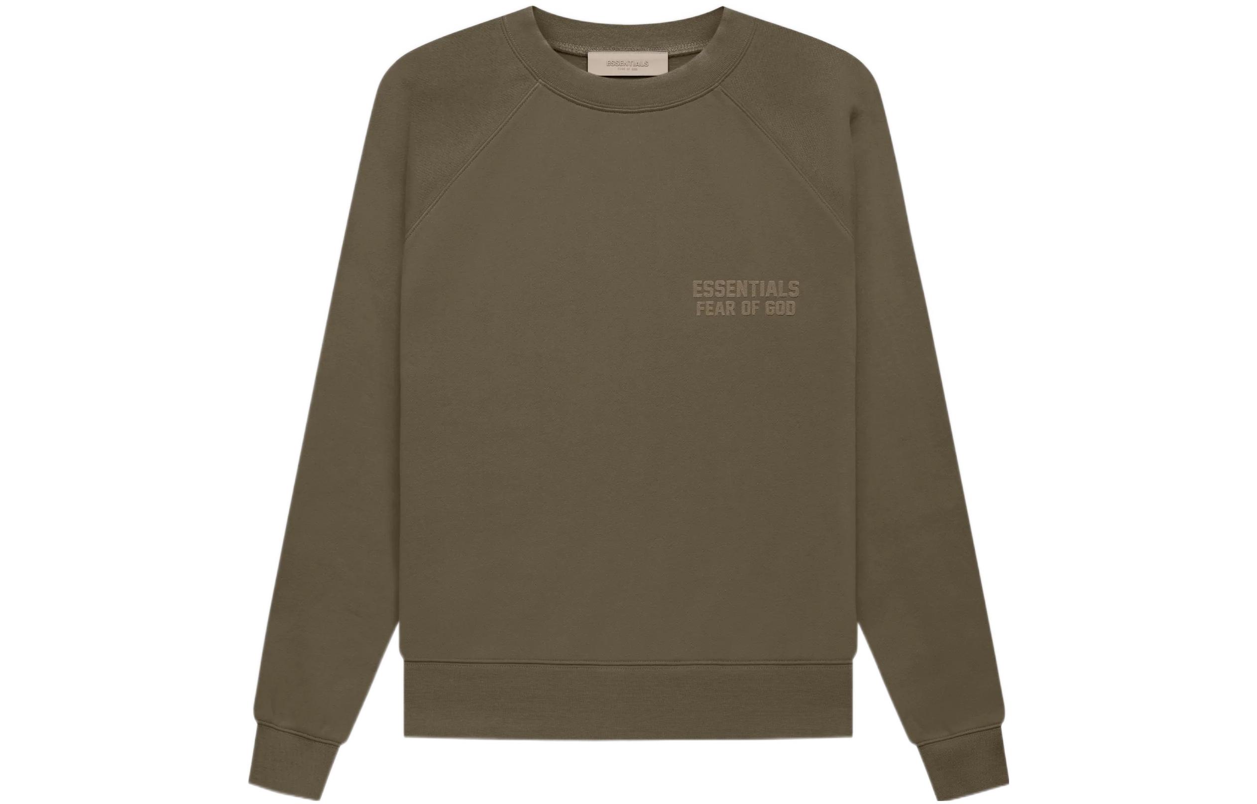 Fear of God Essentials FW22 Crewneck Wood Heavyweight Pullover Sweatshirt Unisex FOG-FW22-407