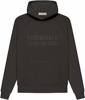 Fear of God Essentials FW22 Hoodie Wood Off Black Flocked Logo Heavyweight Unisex FOG-FW22-558 Fear of God Essentials FW22 Hoodie Wood Off Black Flocked Logo Heavyweight Unisex FOG-FW22-558