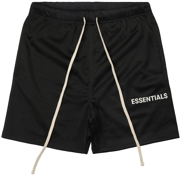 fear-of-god-essentials-graphic-mesh-drawstring-shorts-black